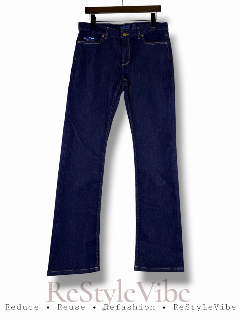 PATAGONIA Women’s Size 29 Denim Jeans NWT Straight Regular Fit Style Mid Rise